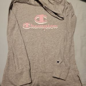 Girls long sleeved hooded shirt